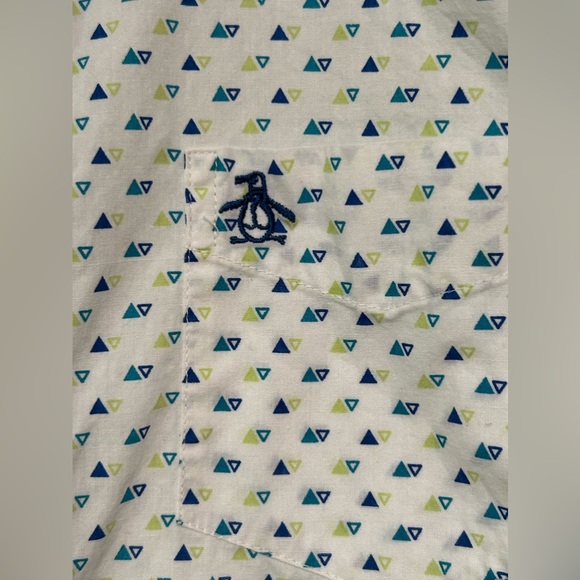 Original Peguin Youth Boys (10-12Y) Short Sleeve‎ Button Down 100% Cotton Shirt - Picture 4 of 5